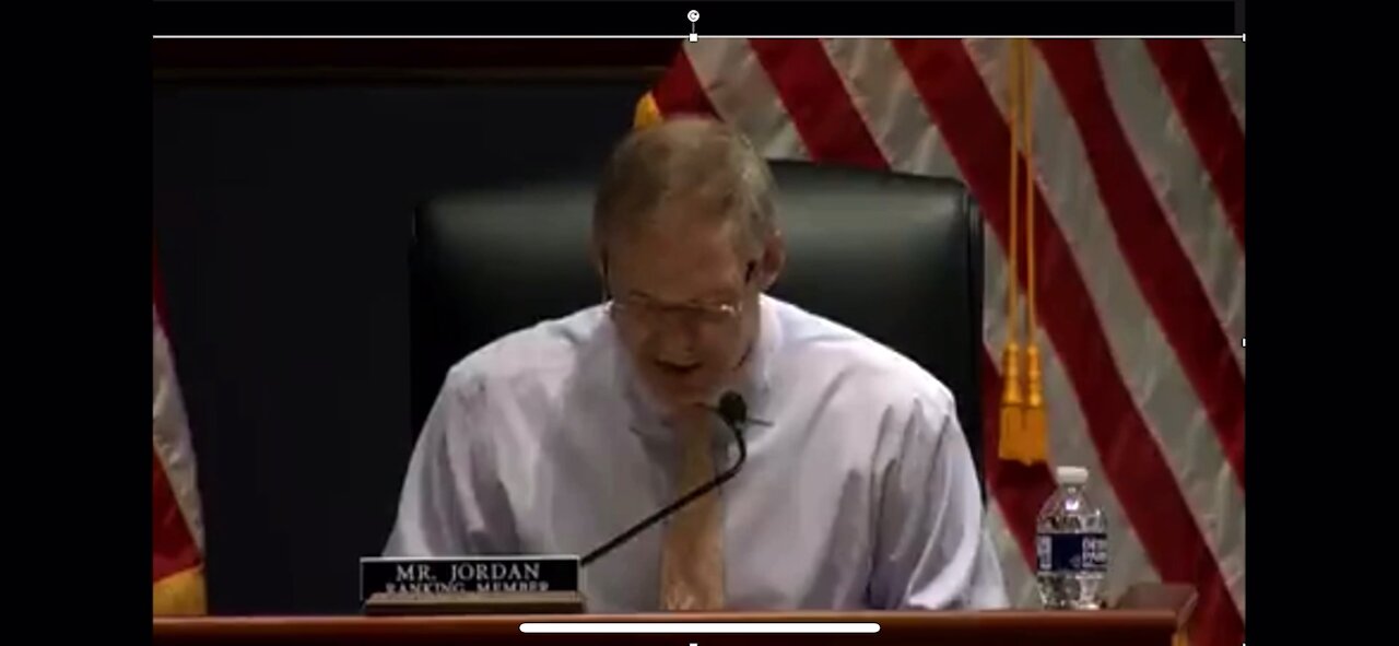 Jim Jordan tells the Attorney General how it really is.
