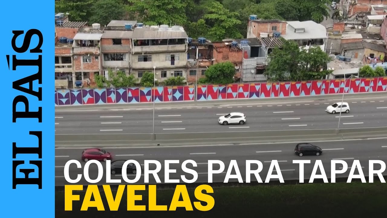 Paneles de colores para ocultar las favelas a los líderes del G20 | EL PAÍS