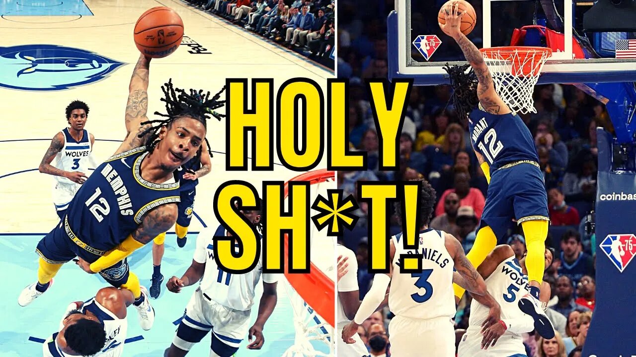 Ja Morant Has DUNK OF THE YEAR Over Timberwolves, Hits GAME WINNER For Memphis Grizzlies