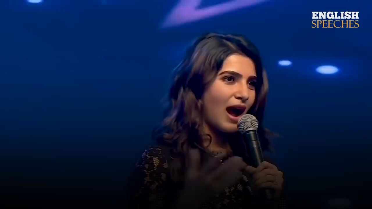ENGLISH SPEECH | SAMANTHA RUTH PRABHU: You Can Do It (English Subtitles)