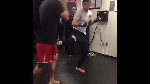 Throw Back Islam & Khabib Warm Up MMA UFC Fight #shorts