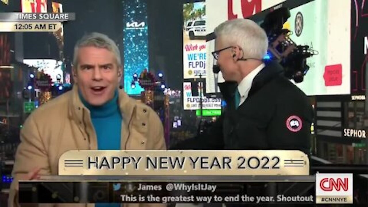 Anderson Cooper New Years interveiw goes off the rails about NYC Mayor deblassio