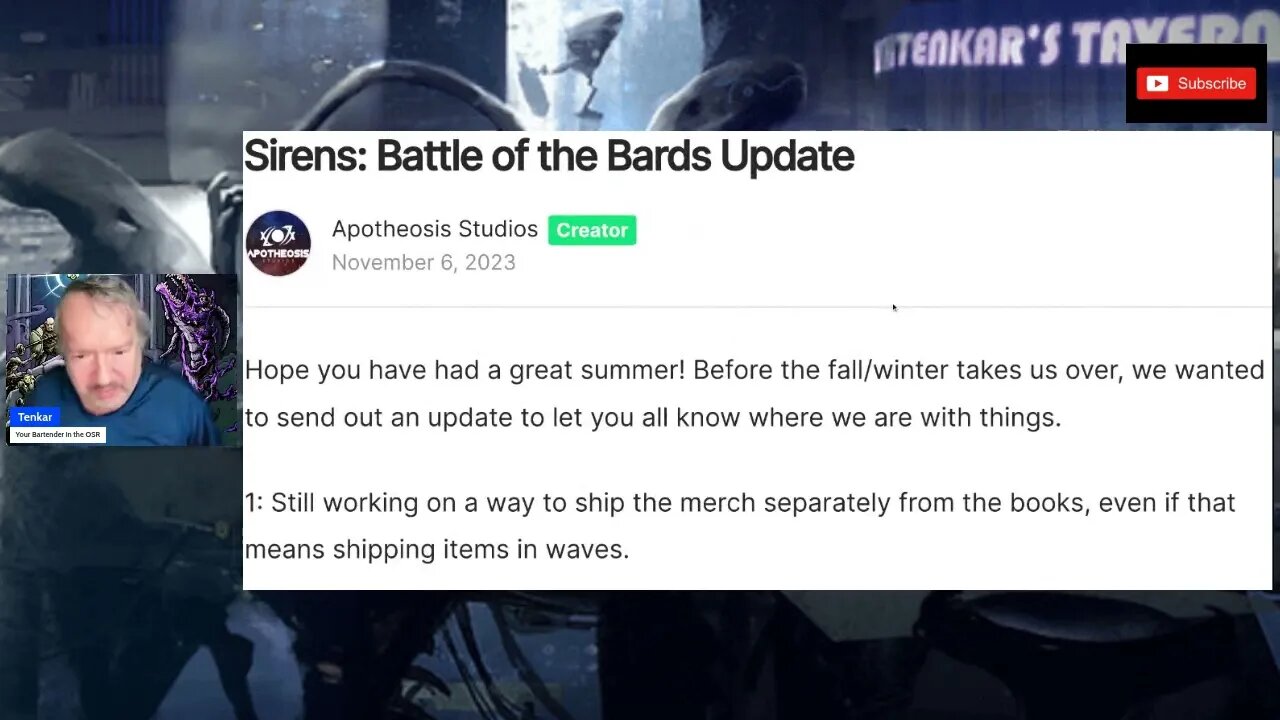 Apotheosis Studios - Sirens: Battle of the Bards KS - 2 Years Late & Not Even in Beta!