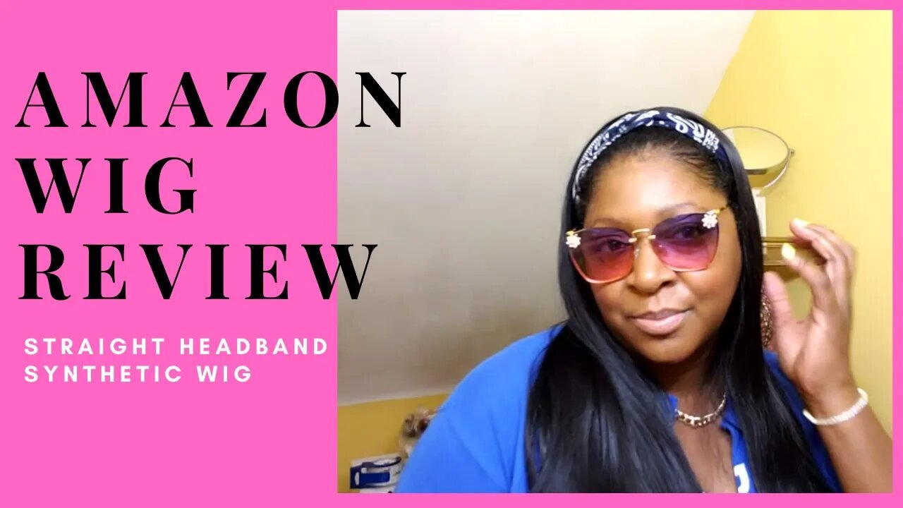 Affordable Amazon Wig Review Straight Headband Synthetic Wig Tryon Must Watch!!!