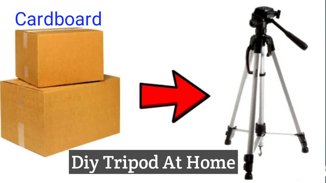 How to make tripod with cardboard
