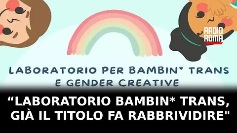 Fulvia Moriconi sul “Laboratorio Bambin* Trans”: “Già il titolo fa inorridire: rievoca gli esperimenti umani accaduti in un passato buio”