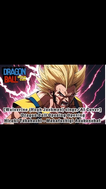 [Wolverine sings/AI Cover] Dragon Ball Opening Hiroki Takahashi - Makafushigi Adobencha!
