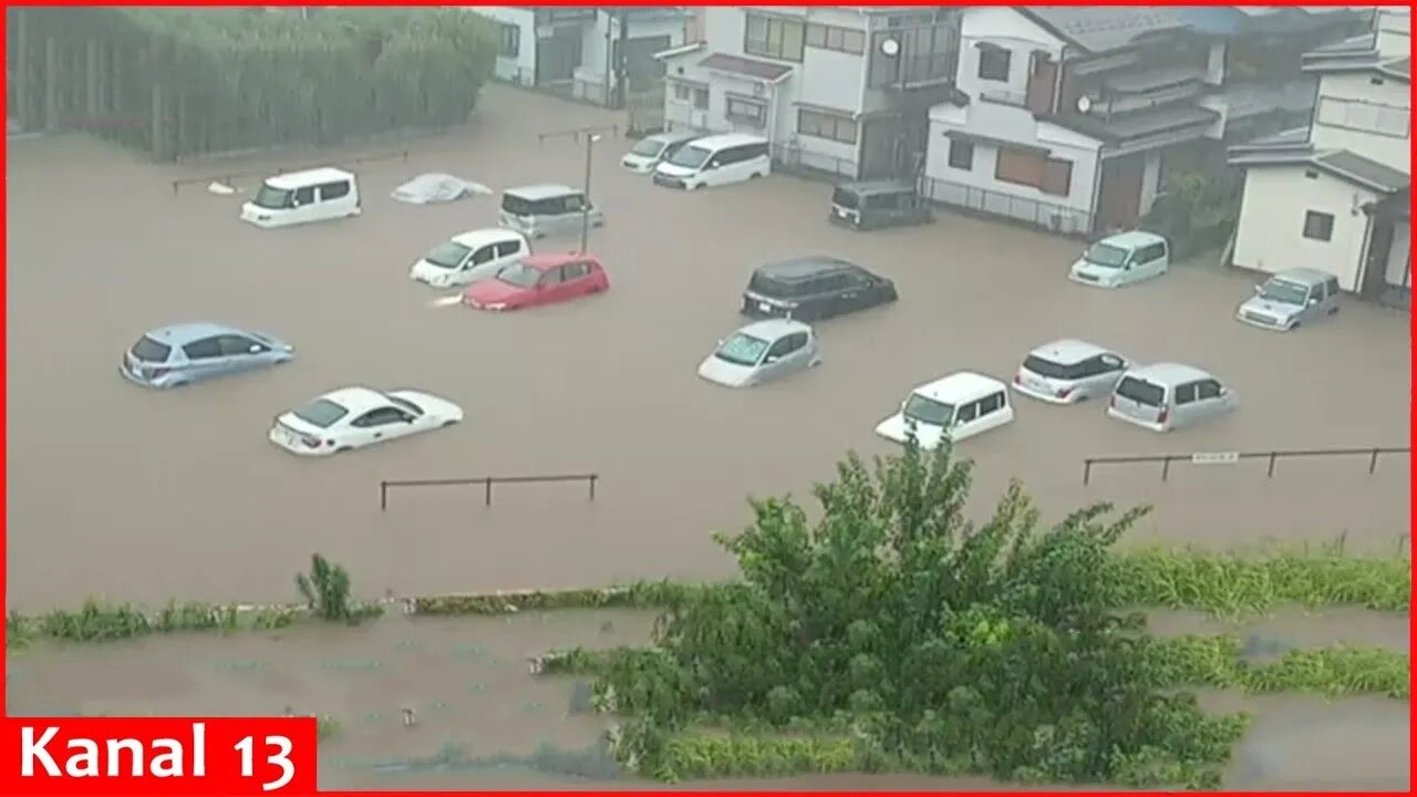 Typhoon Shanshan brings heavy rains around Tokyo, halts transport