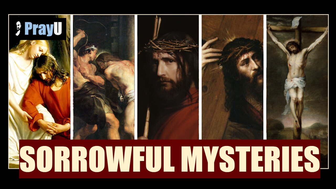 PrayU | The Holy Rosary | Sorrowful Mysteries | Sacred Heart Theme