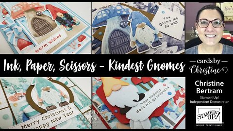 Ink Paper Scissors featuring Storybook Gnomes with Cards by Christine