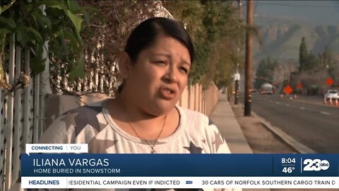Stranded family describes home after snowstorm