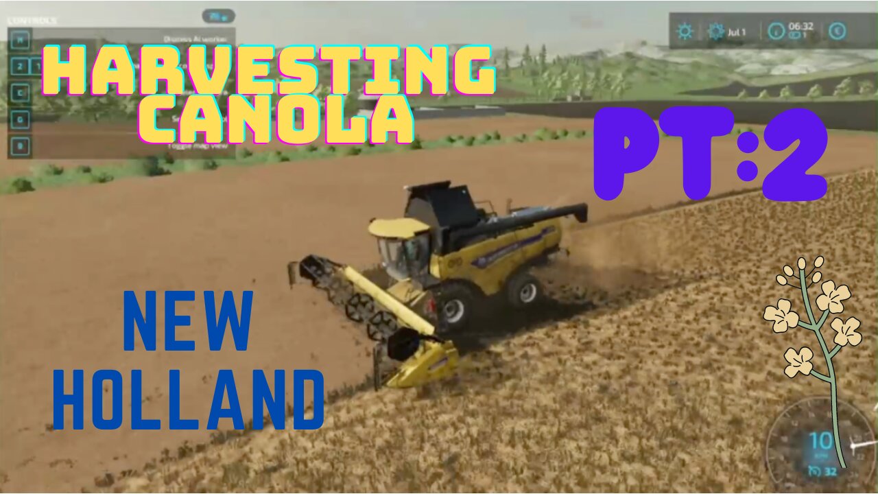 Fs22: Harvesting canola Pt:2