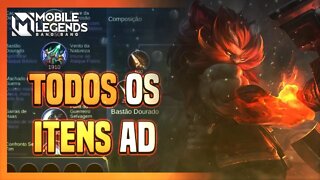 *ENTENDA* TODOS OS ITENS DE ATAQUE FÍSICO | APRENDENDO A JOGAR MOBILE LEGENDS #22