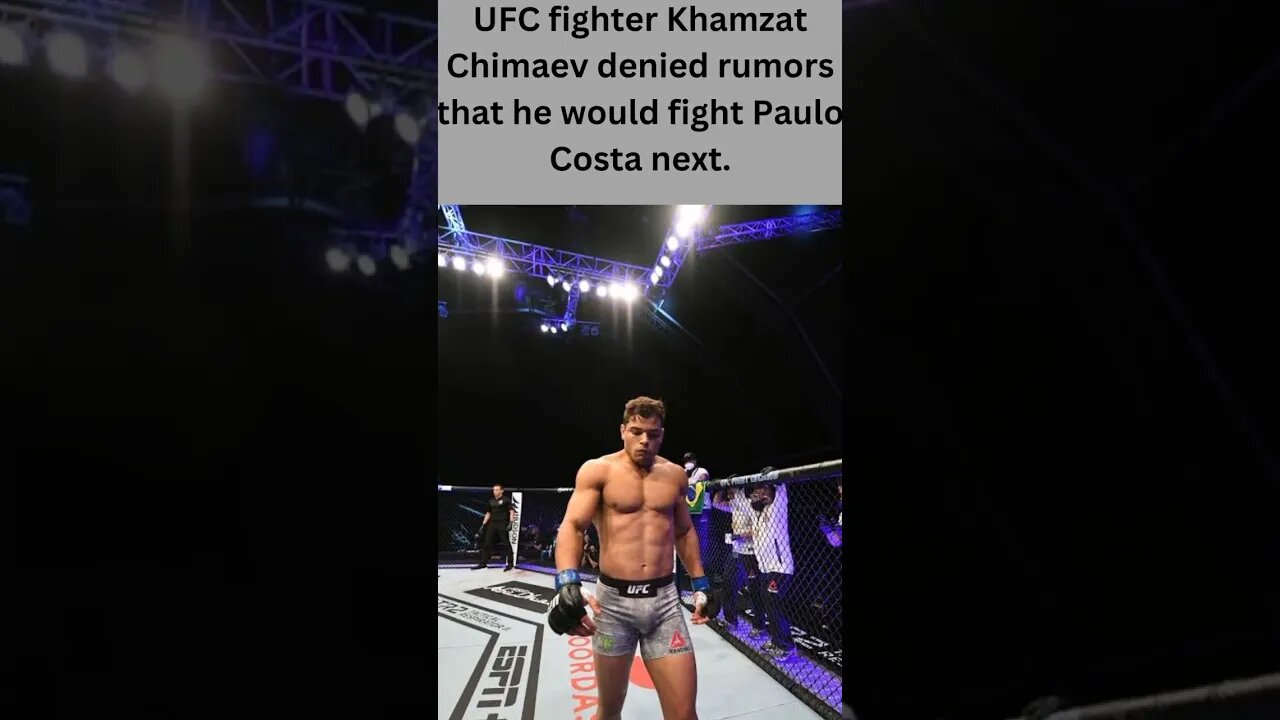 KHAMZAT CHIMAEV: COSTA IS NOT my best opponent. #shorts