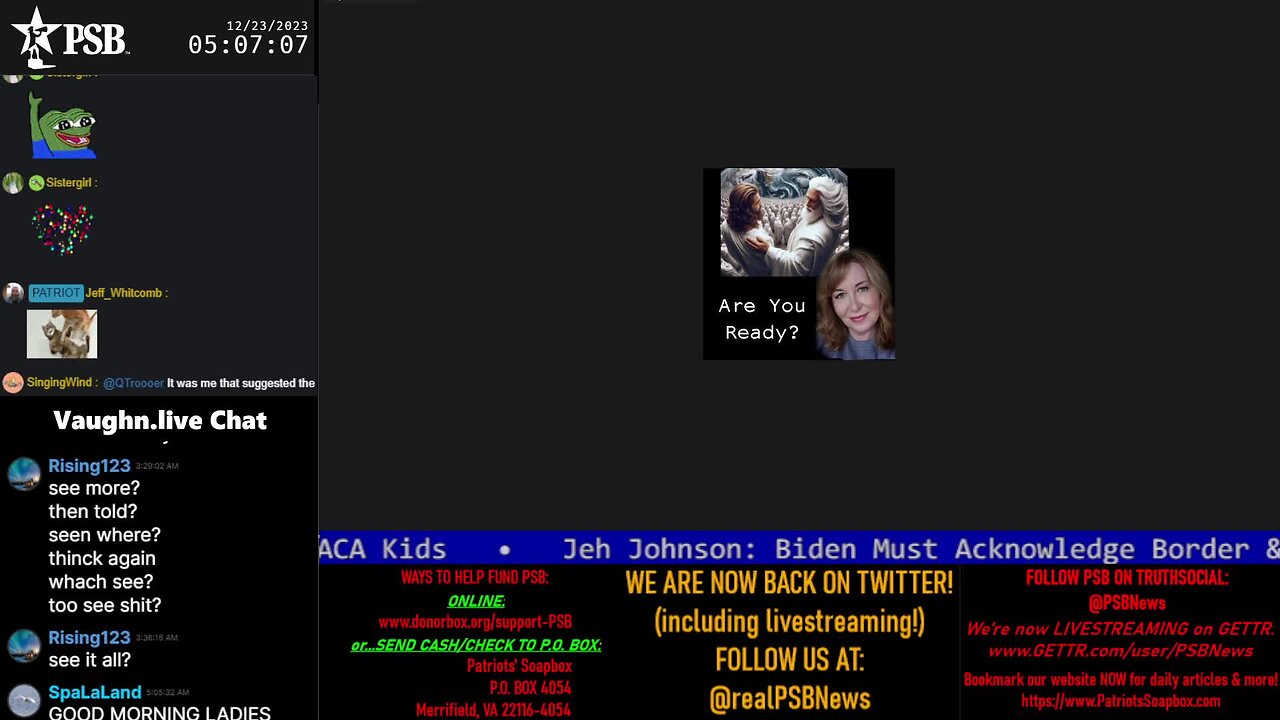 2023-12-23 05:00 EST - Patriots Rising: with Q Trooper & Majjik