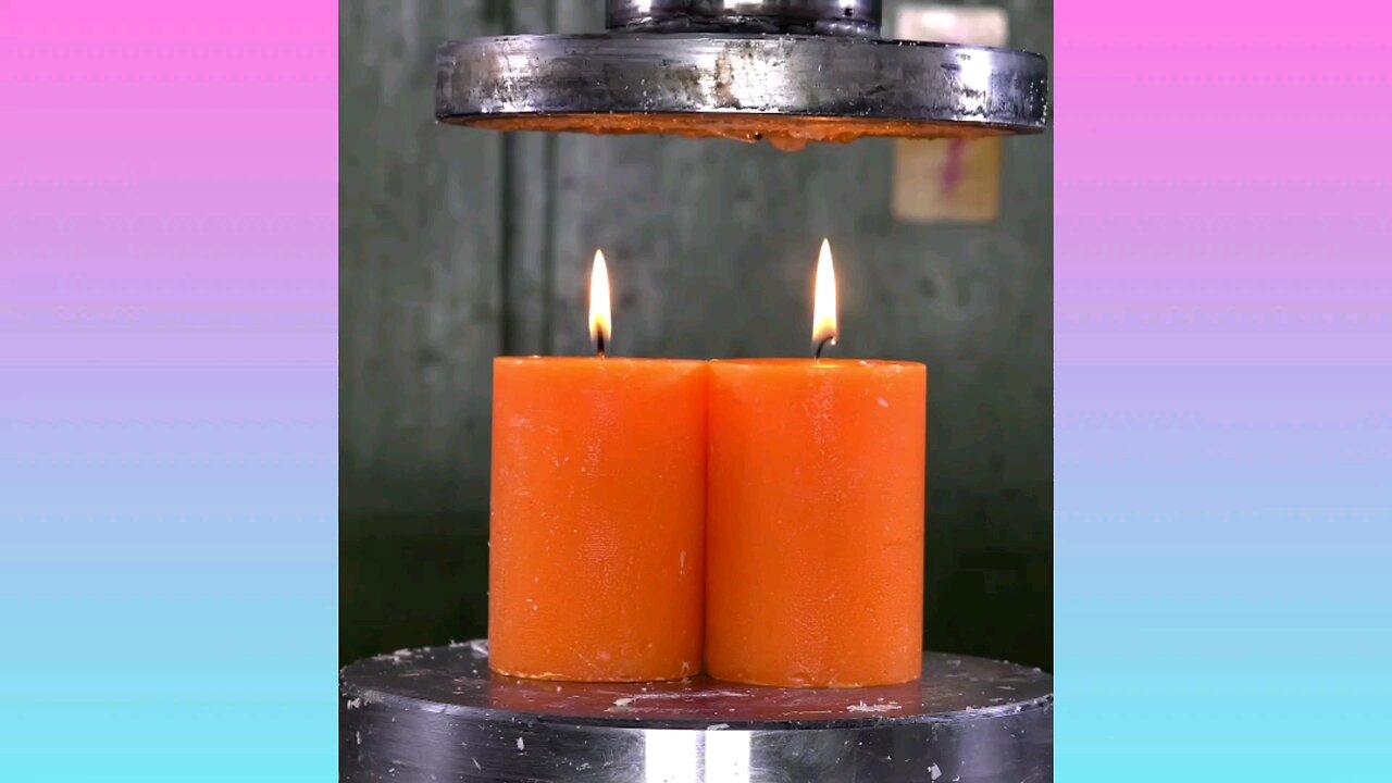 Crush the Candle with Hydraulic