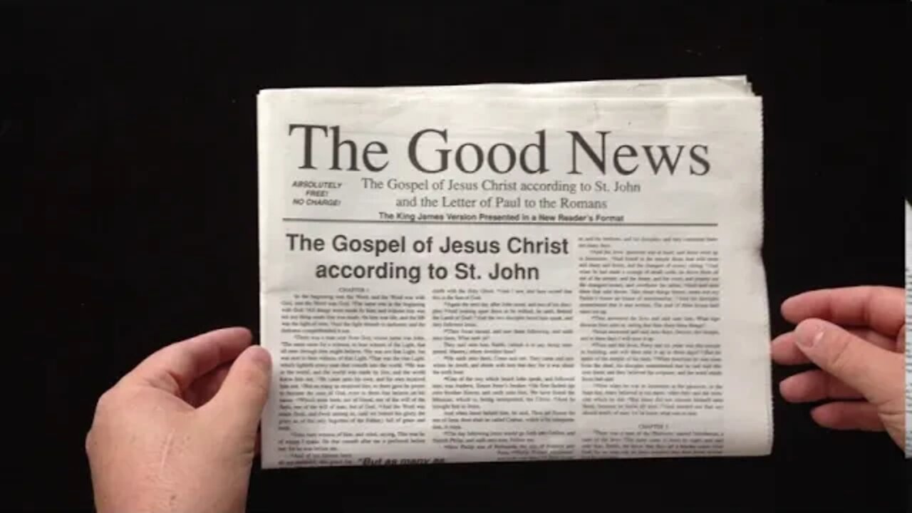 Good News John & Romans Newspaper (Church Bible Publishers)(Sep 21, 2019)