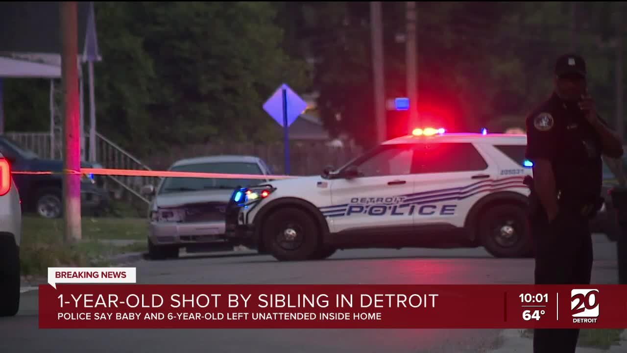 1-year-old shot in Detroit