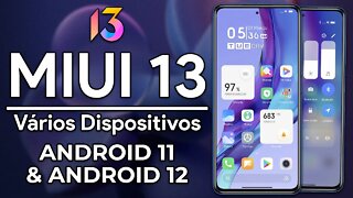 MIUI 13 COM EXTENSÃO DE MEMÓRIA PARA VÁRIOS DISPOSITIVOS! | MIUI 13 Port Custom ROMs