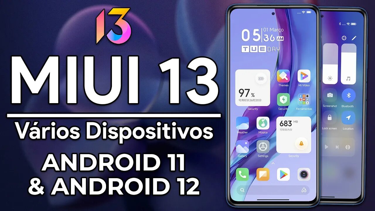 MIUI 13 COM EXTENSÃO DE MEMÓRIA PARA VÁRIOS DISPOSITIVOS! | MIUI 13 Port Custom ROMs