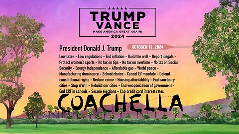 DONALD TRUMP, RALLY, COACHELLA, CA