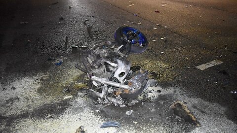 FATAL ACCIDENT FOR THIS BIKER WHO DRIVES VERY FAST