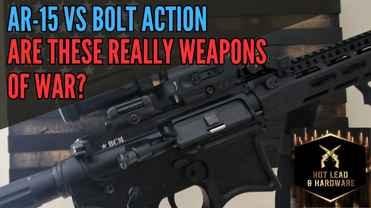 AR-15 vs Bolt Action: Are these really "weapons of war"?