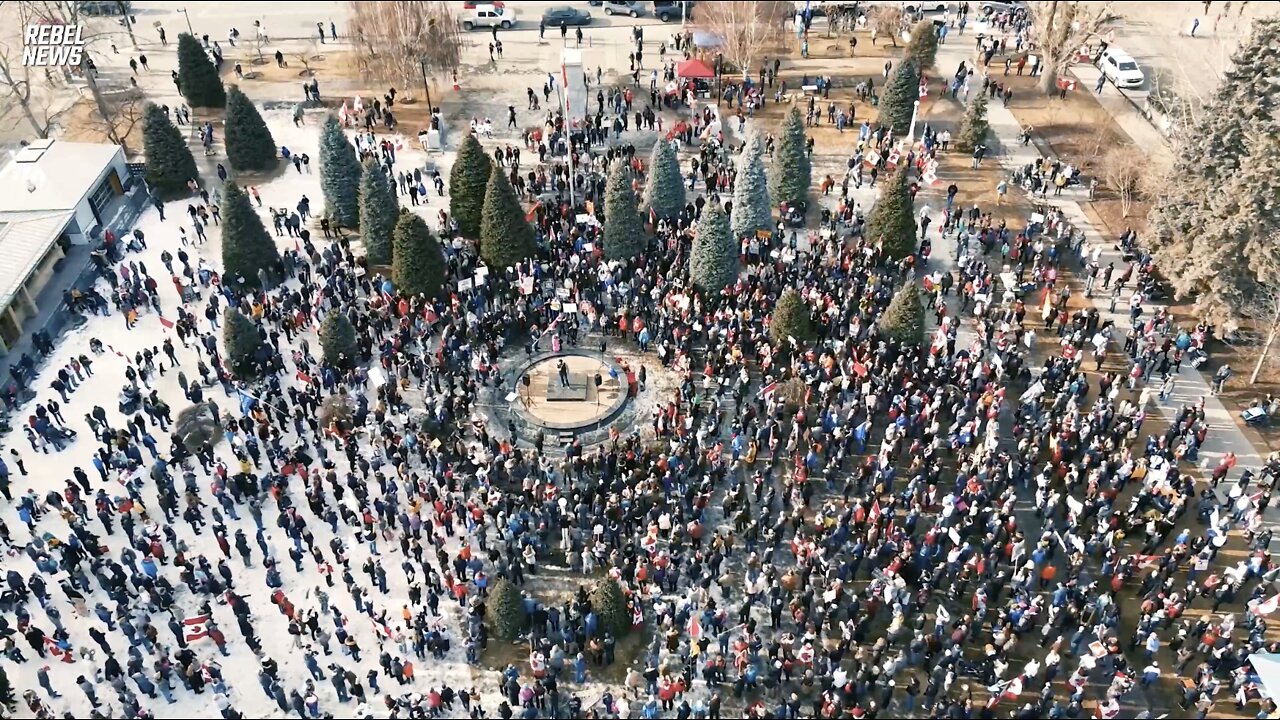 #CanadianFreedomConvoy - Massive Rally In Calgary Supports The Trucker Freedom Convoy