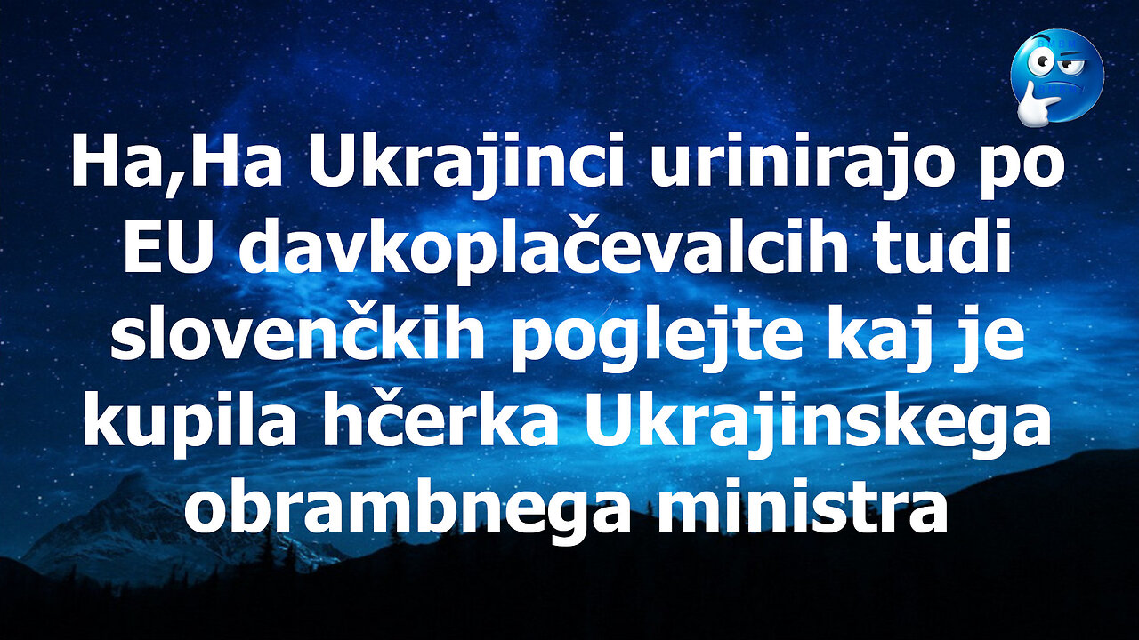 Ukrajinska elita se podela na butaste EU / slovenske davkoplačevalce