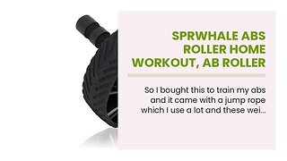 Sprwhale abs roller home workout, ab roller wheels for Abdominal & Core Strength Training,ab wh...