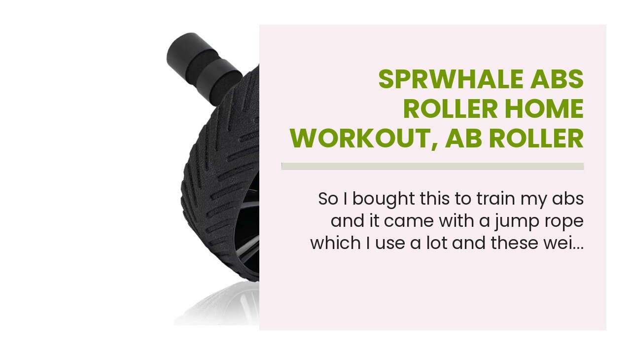 Sprwhale abs roller home workout, ab roller wheels for Abdominal & Core Strength Training,ab wh...