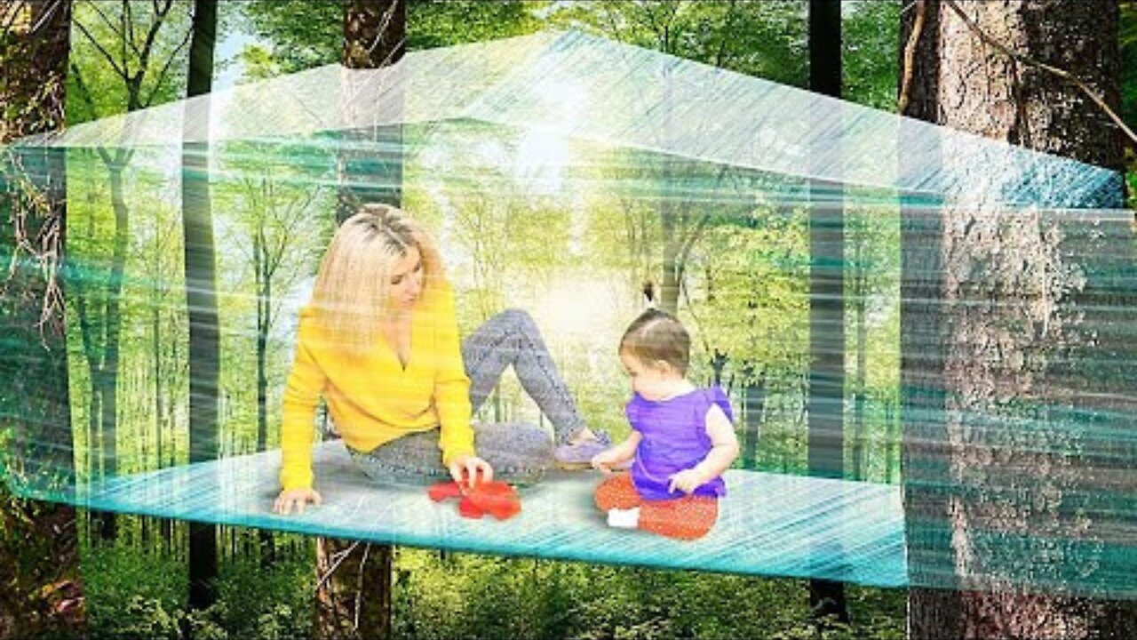 OMG! We Made A Tent From Plastic Wrap! Cool Survival Hacks By A PLUS SCHOOL