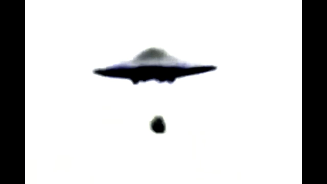 Flying Saucer Captured Ejecting Empty Spherical Fuel Tank