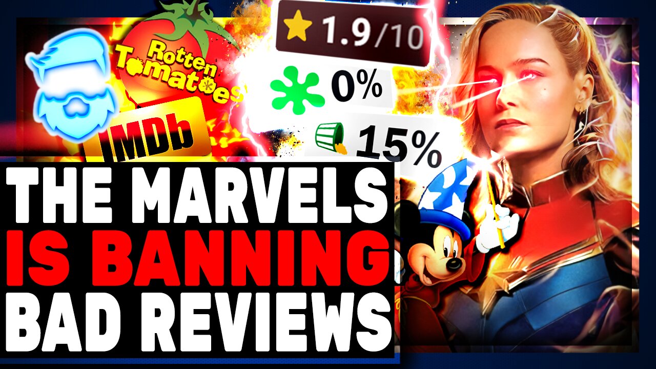 Disney BUSTED Blocking The Marvels Reviews! Captain Marvel 2 Must Be A Disaster! Brie Larson Knows!