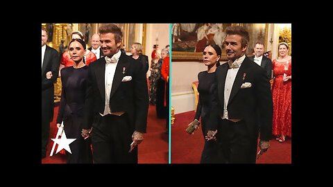 David & Victoria Beckham Join Royals For Buckingham Palace State Banquet