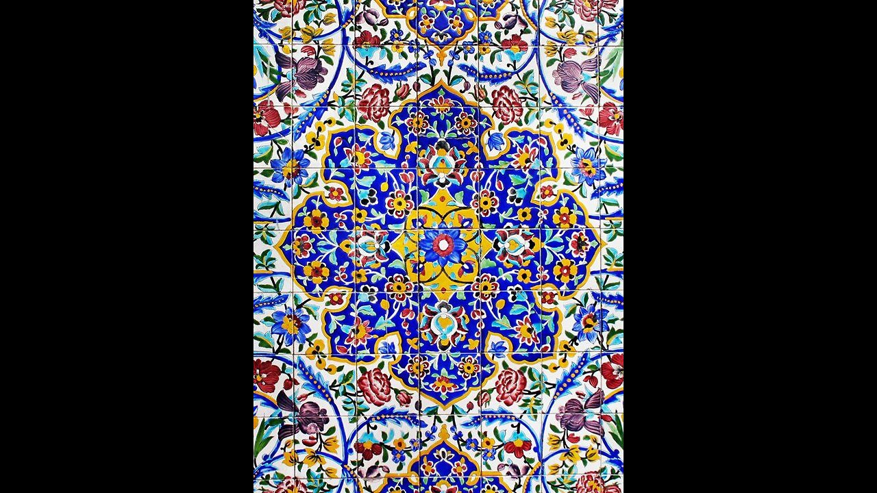 O Irã é cheio de padrões e cores💕✨️ Imagens de Azulejos Iranianos♥️