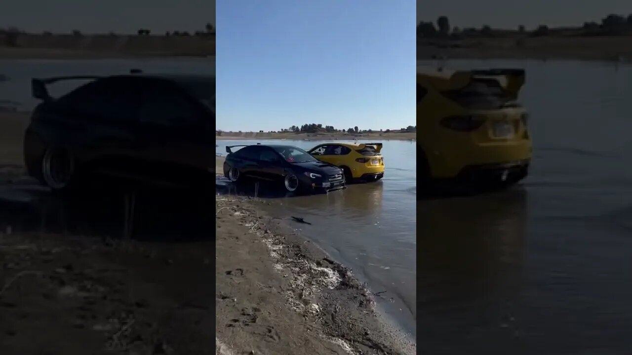 When two Subie’s meet at the lake.