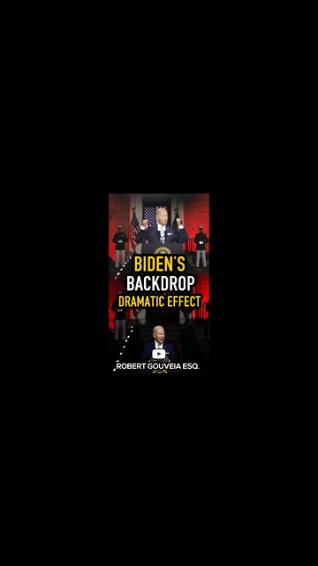 Dramatic Effect of Biden's Backdrop #shorts