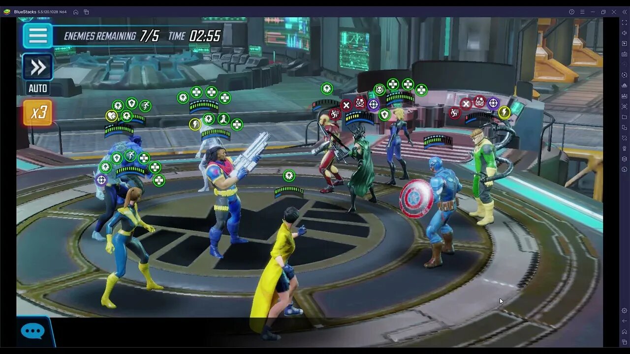 MSF War Live: Axmen vs Doc Ock, Ghost, Invisible Woman, Captain America and Hela