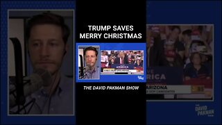 Donald Trump Claims that He Saved Christmas #shorts