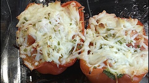 stuffed pepper (chicken & tomatoes)