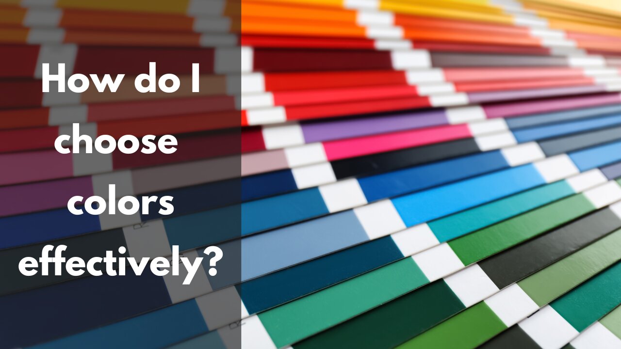 Simple ways to choose colors for my art