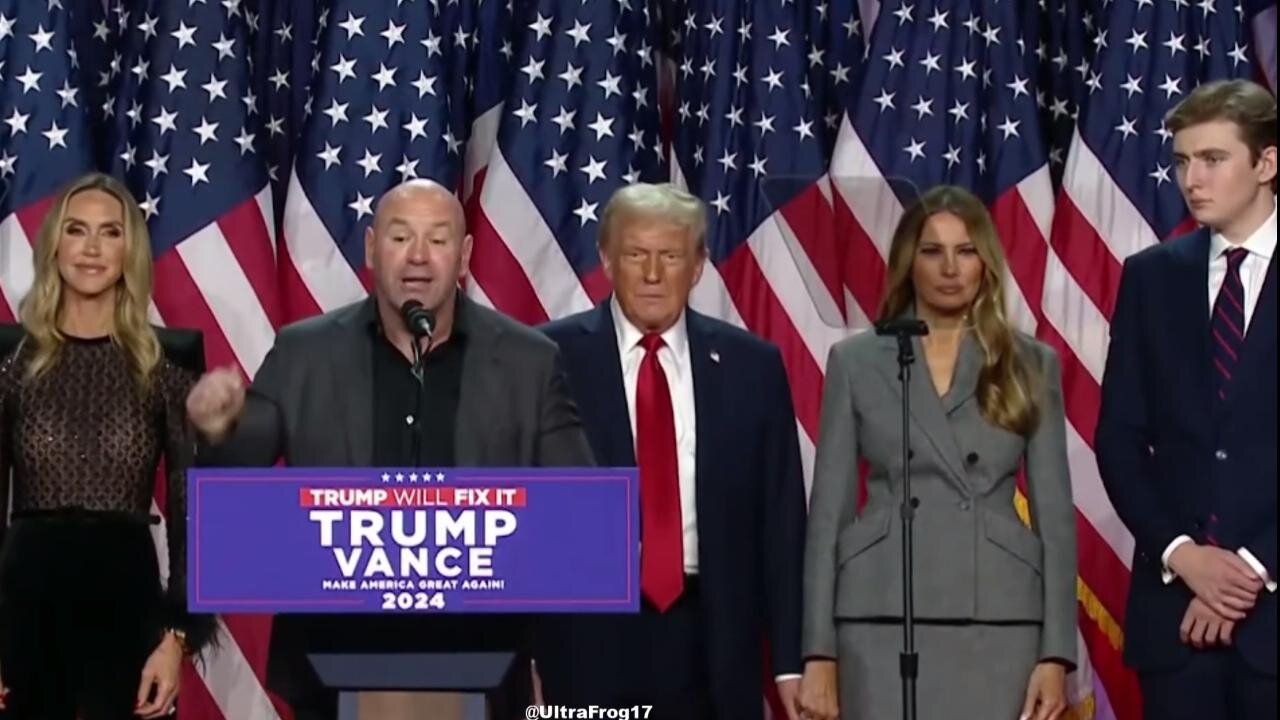 Dana White Brings Down the House! 🔥 TRUMP WINS PRESIDENCY