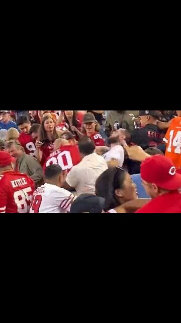 BIG BRAWL IN STANDS 49ERS VS BRONCOS