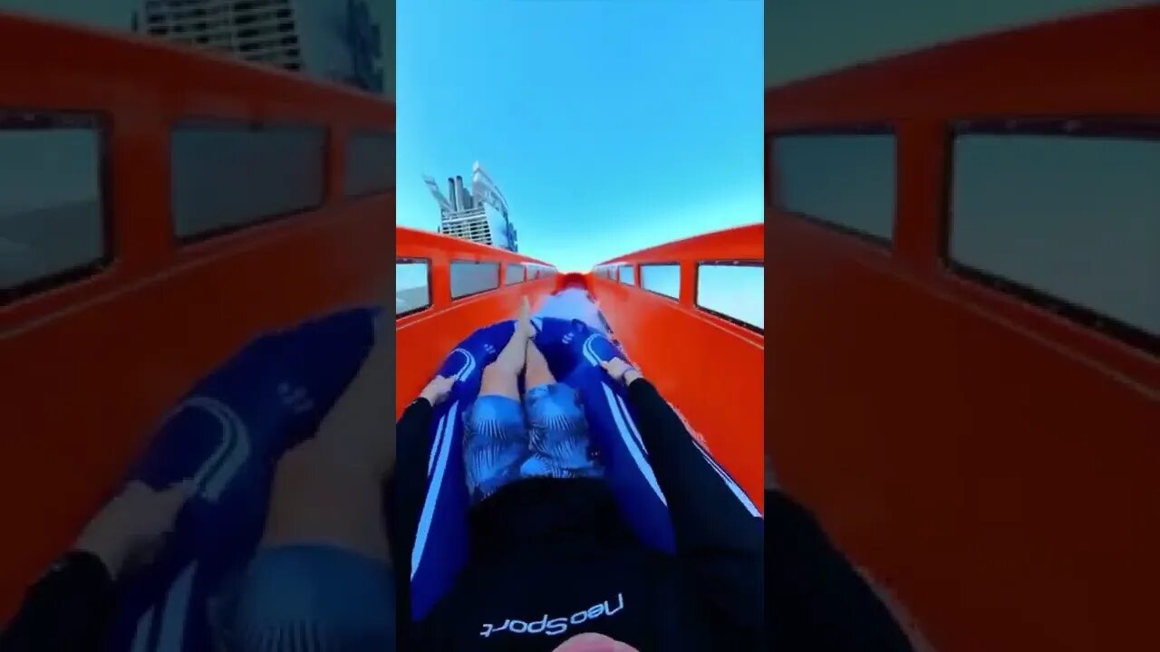 world's longest waterslide to sea , 800+ fit long 🙄#shorts #viral