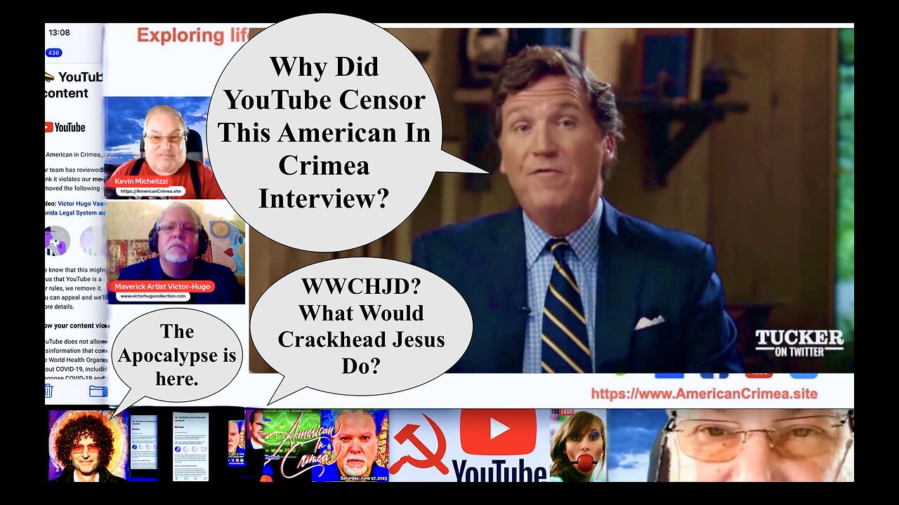 Tucker Carlson Christian Howard Stern American In Crimea Expose Information War YouTube Censorship