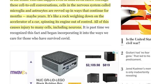 🟨 華盛頓郵報：新冠病毒重塑大腦、以及我們如何對待它 🟨