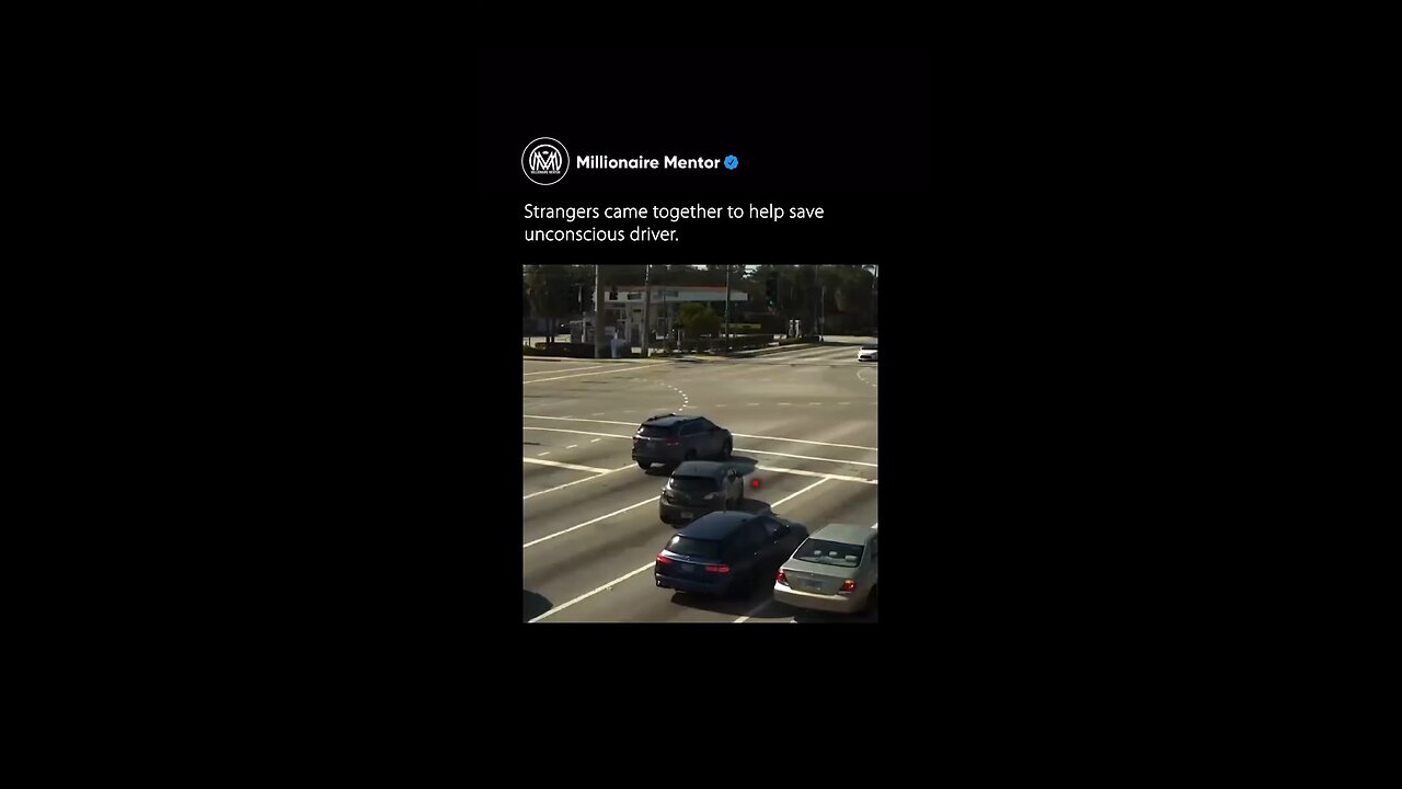 Strangers came together to help save unconscious driver.