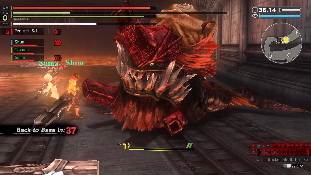 God Eater: Resurrection - Basement Fire-Croc