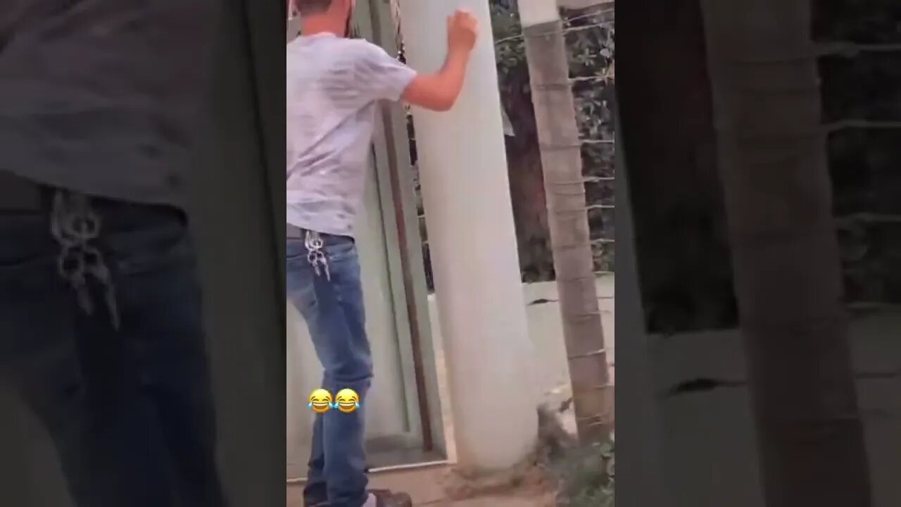 Man escapes from a Lion